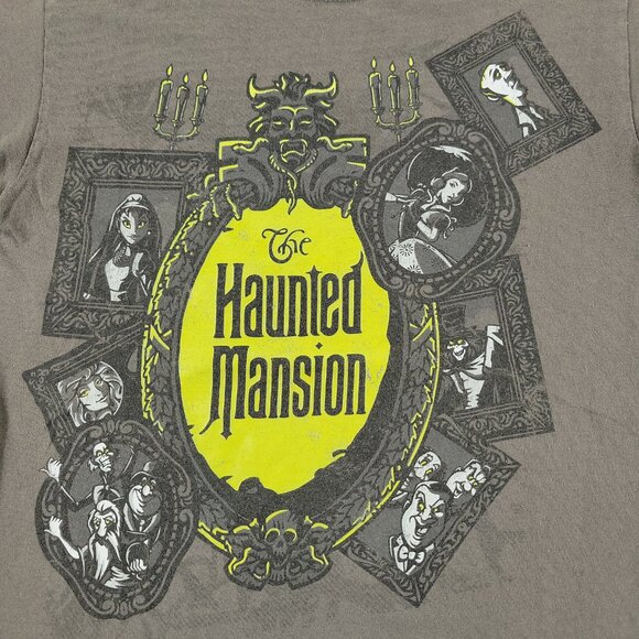 Disney Shirt Men's Small Gray Haunted Mansion Graphic Tee Short Sleeve Adult S - Picture 2 of 14